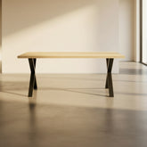 MESA DE COMEDOR MDF CHAPA ROBLE CIRCE