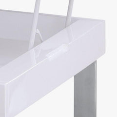 MESA DE CENTRO ELEVABLE ZOA BLANCO BRILLO