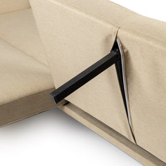 SOFÁ CAMA 3 PLAZAS TELA BEIGE LIEBE