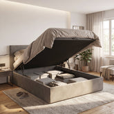 CAMA ARTICULADA MAXIBOX ESTOFADA GRANDE CAPACIDADE (OFERTA)