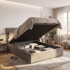 CAMA ARTICULADA MAXIBOX ESTOFADA GRANDE CAPACIDADE (OFERTA)