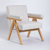 BUTACA EN TELA Y ROBLE DUNAS