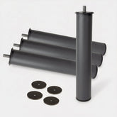PACK 4 PATAS METALICAS BASE TAPIZADA O SOMIER - ALTURA 25 cm