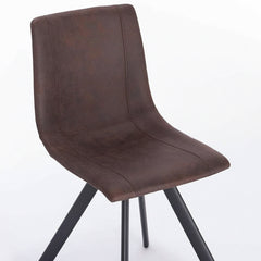 SILLA DE COMEDOR IRMA CUERO ENVEJECIDO