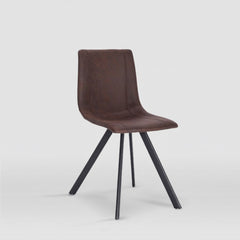 SILLA DE COMEDOR IRMA CUERO ENVEJECIDO