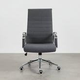 SILLA OFICINA EN PIEL SINTETICA / TELA CON RUEDAS ADARA