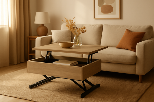 Mesa de centro elevable o mesa auxiliar: cuál se adapta mejor a tu sofá