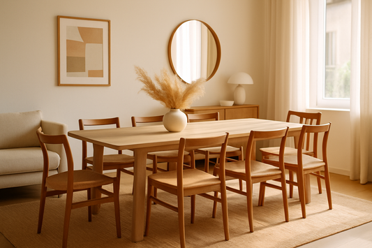 Cuántas sillas de comedor necesito según el tamaño de mi mesa