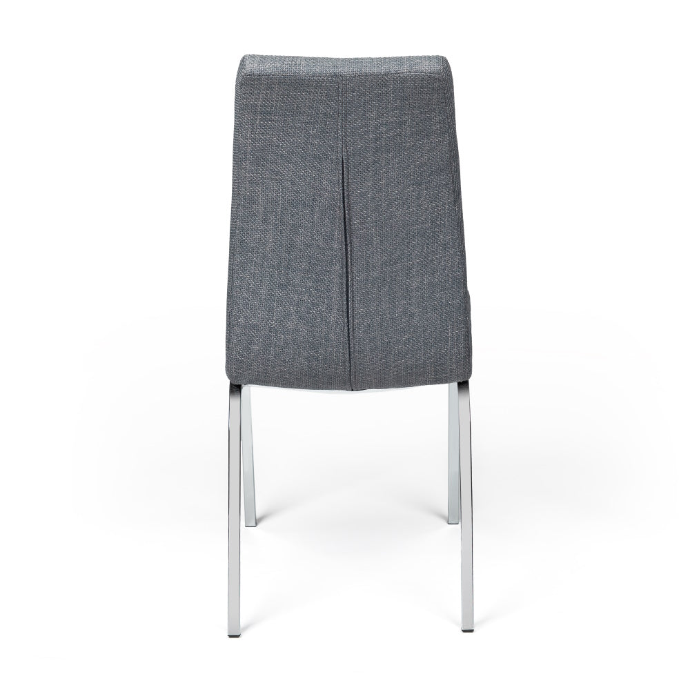 SILLA DE COMEDOR ALEXA TELA BIOCA / SIMIL PIEL