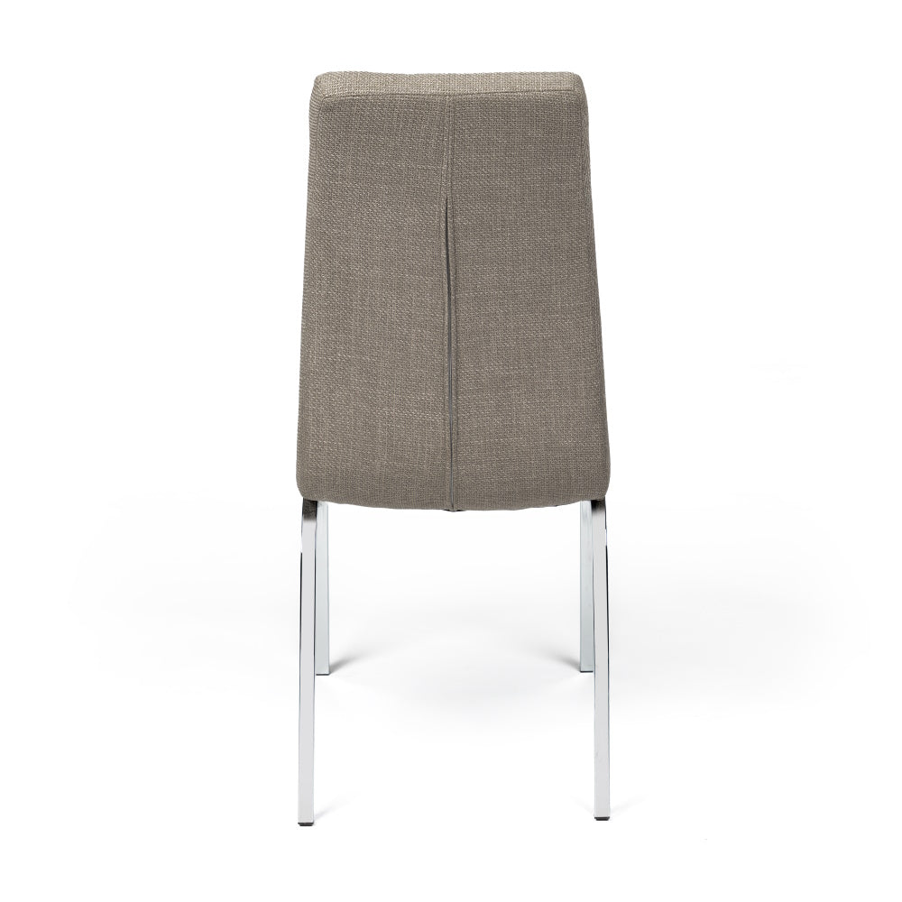 SILLA DE COMEDOR ALEXA TELA BIOCA / SIMIL PIEL