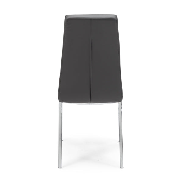 SILLA DE COMEDOR ALEXA TELA BIOCA / SIMIL PIEL