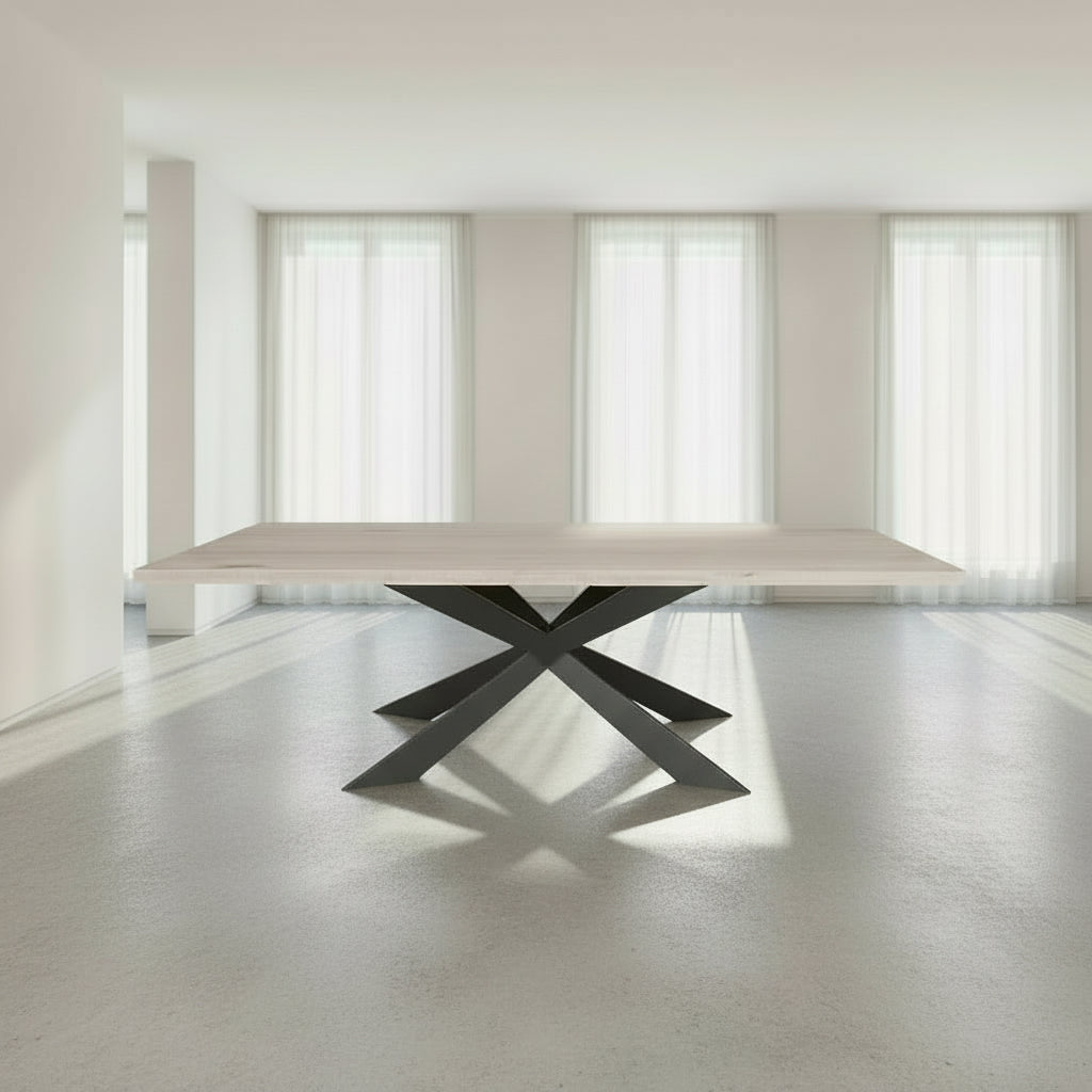 MESA DE COMEDOR MDF CHAPA OLMO HECATE