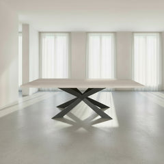 MESA DE COMEDOR MDF CHAPA OLMO HECATE