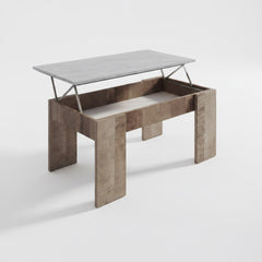 MESA DE CENTRO RECTANGULAR 100x50 cm ELEVABLE BERGAMO