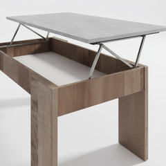MESA DE CENTRO RECTANGULAR 100x50 cm ELEVABLE BERGAMO