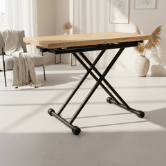 MESA DE CENTRO ELEVABLE CONVERTIBLE RECTANGULAR 100x50 cm MARTEN
