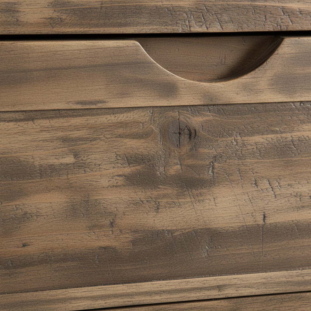 APARADOR RECTANGULAR 79x74 Cm EN MADERA DE ABETO CON CAJONES GINEBRA