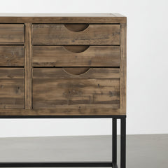 APARADOR RECTANGULAR 79x74 Cm EN MADERA DE ABETO CON CAJONES GINEBRA