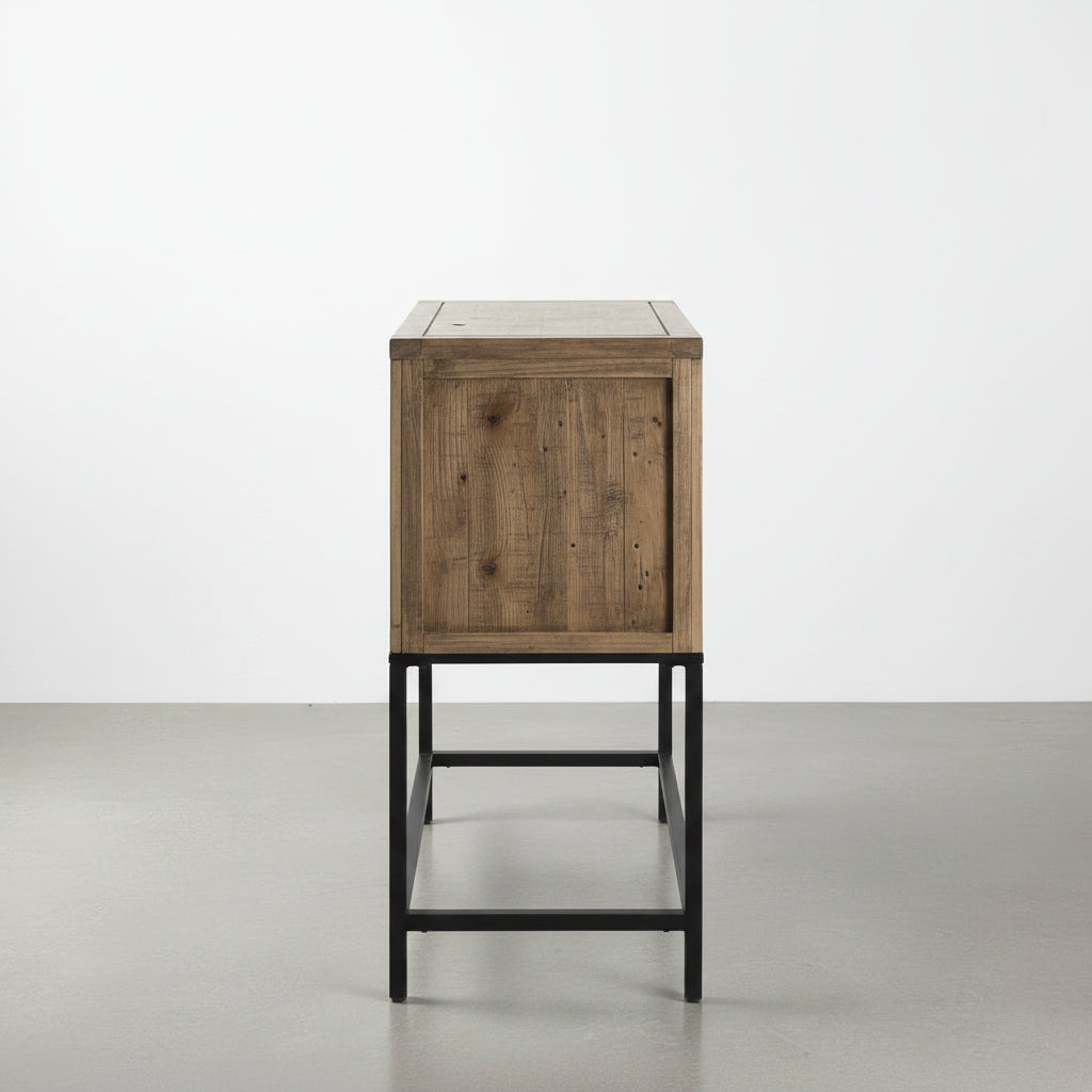 APARADOR RECTANGULAR 79x74 Cm EN MADERA DE ABETO CON CAJONES GINEBRA