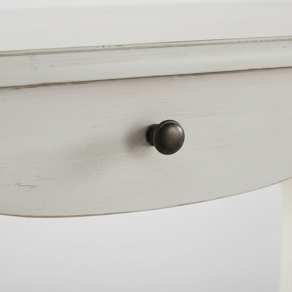 CONSOLA RECIBIDOR 79x38 Cm EN MADERA DE ABETO BLANCO DECAPE JANA