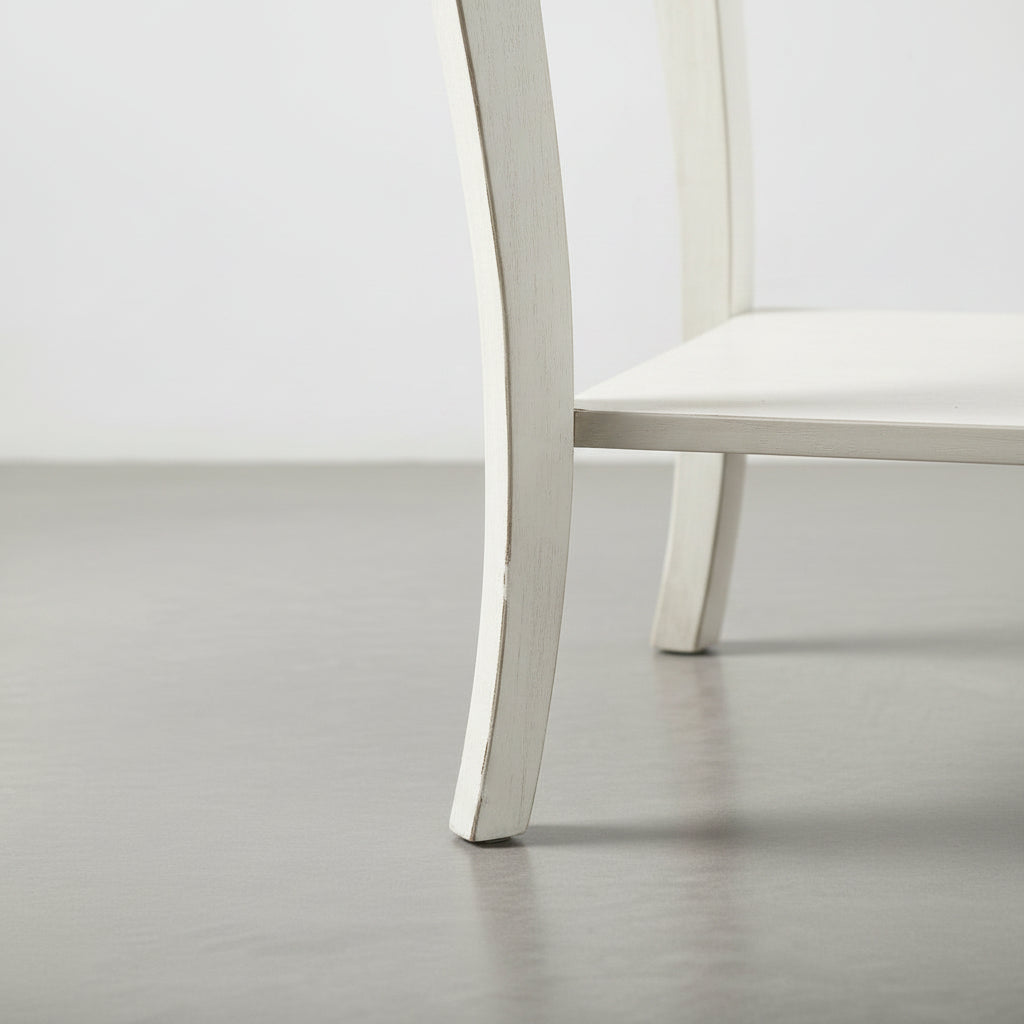 CONSOLA RECIBIDOR 79x38 Cm EN MADERA DE ABETO BLANCO DECAPE JANA