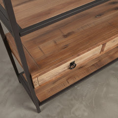 ESTANTERIA CON CAJONES 182x90 cm EN MADERA ABETO Y METAL DELIC