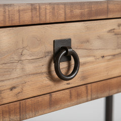 ESTANTERIA CON CAJONES 182x90 cm EN MADERA ABETO Y METAL DELIC