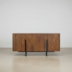 APARADOR RECTANGULAR 160x40cm EN MADERA DE MANGO TAVIRA