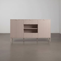 APARADOR RETANGULAR 123x40cm EM CARVALHO E BRANCO SUÉCIA
