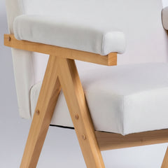 BUTACA EN TELA Y ROBLE DUNAS