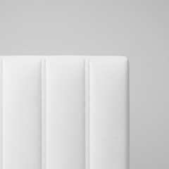 CABECERO TAPIZADO POLIPIEL BLANCO VENECIA (LARGO)