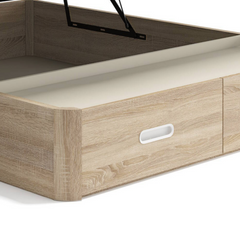 SOMMIER REBATÍVEL DE MADEIRA WOOD ECO COM GAVETAS