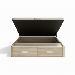 SOMMIER REBATÍVEL DE MADEIRA WOOD ECO COM GAVETAS