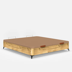 SOMMIER REBATÍVEL DE MADEIRA WOOD ECO COM PÉS