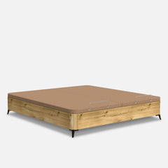 SOMMIER REBATÍVEL DE MADEIRA WOOD ECO COM PÉS