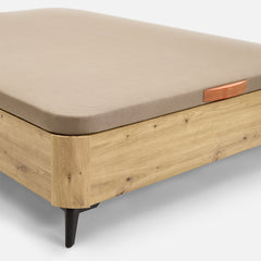 SOMMIER REBATÍVEL DE MADEIRA WOOD ECO COM PÉS