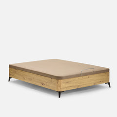 SOMMIER REBATÍVEL DE MADEIRA WOOD ECO COM PÉS