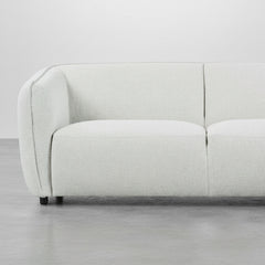 SOFÁ CHAISE LONGUE 3 LUGARES EM TECIDO BOUCLÉ ARAMIS