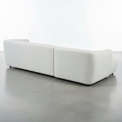 SOFÁ CHAISE LONGUE 3 LUGARES EM TECIDO BOUCLÉ ARAMIS