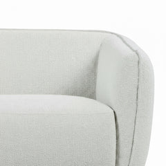 SOFÁ CHAISE LONGUE 3 LUGARES EM TECIDO BOUCLÉ ARAMIS
