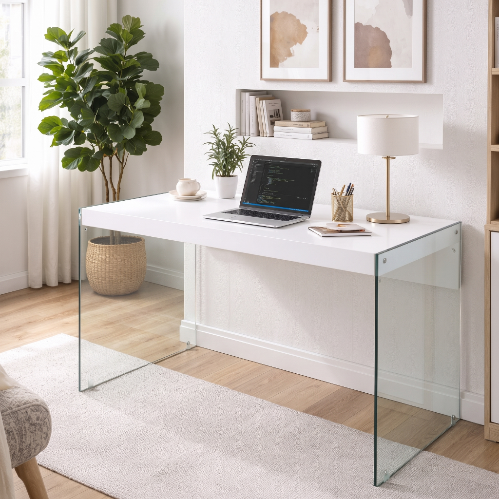 SECRETÁRIA DOBRÁVEL 120x62 cm EM AÇO PRETO E MDF CARVALHO ENVELHECIDO GARONA (Cópia)