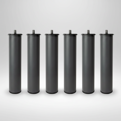 PACK 4 PATAS METALICAS BASE TAPIZADA O SOMIER - ALTURA 25 cm