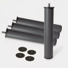 PACK 4 PATAS METALICAS BASE TAPIZADA O SOMIER - ALTURA 25 cm