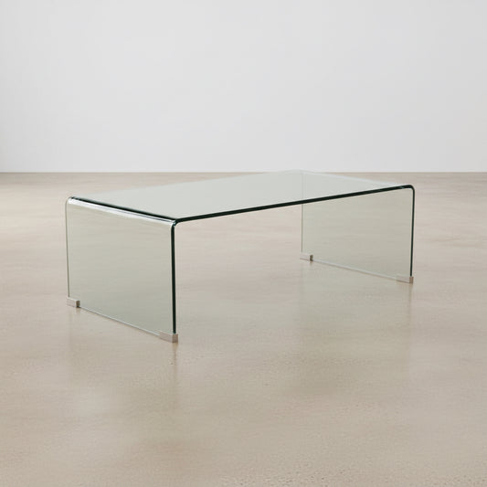 MESA DE CENTRO VIDRIO TEMPLADO VOLCANO 110X55 cm