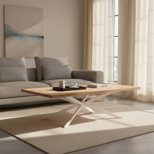 MESA CENTRO RECTANGULAR 110x55 cm EN MADERA DE HAYA EMMET