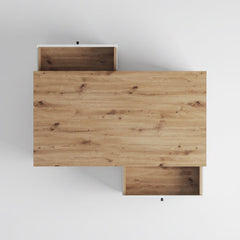 MESA DE CENTRO RETANGULAR 110X60 cm EM CARVALHO ARTISAN SUÉCIA