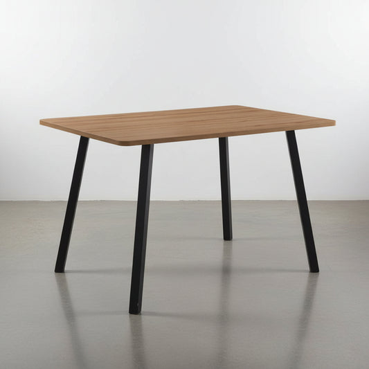 MESA DE COMEDOR RECTANGULAR 120X80 cm EN ROBLE Y METAL CIRCE