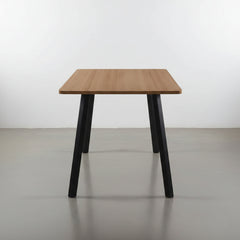 MESA DE JANTAR RETANGULAR 120X80 cm EM CARVALHO E METAL CIRCE