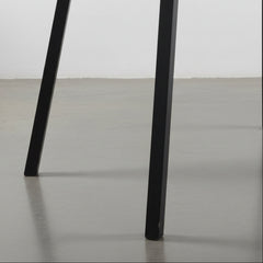 MESA DE JANTAR RETANGULAR 120X80 cm EM CARVALHO E METAL CIRCE