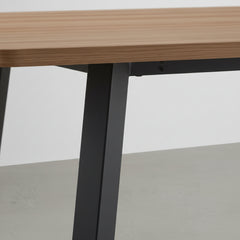 MESA DE JANTAR RETANGULAR 120X80 cm EM CARVALHO E METAL CIRCE